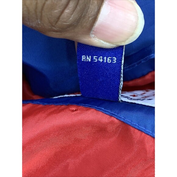 Chicago Cubs Mens Genuine Merchandise Windbreaker Full Zip Blue Red Size 5XL Vtg - Picture 12 of 13